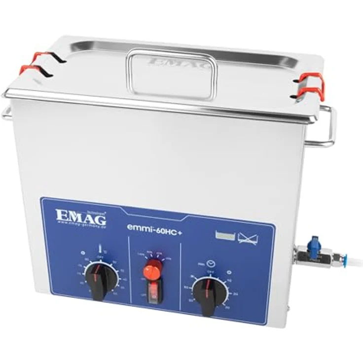 Emag Emmi 60HC Plus Ultraschallreiniger, 240W, 6.7L mit Heizung und Edelstahlgehäuse – Bild 1