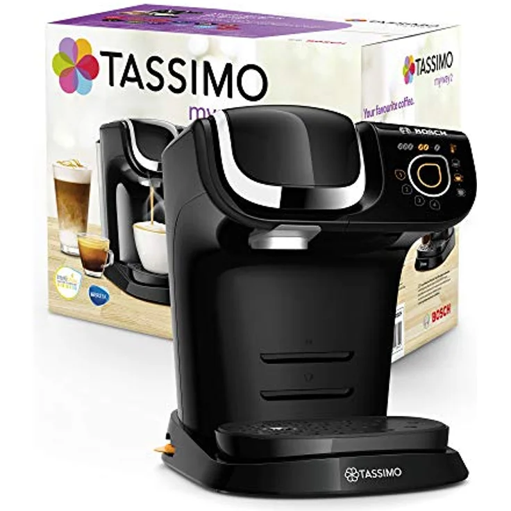 Bosch TAS6502 Tassimo My Way 2 Kapselmaschine, über 70 Getränke, Personalisierung, vollautomatisch, BRITA Wasserfilter, 1500 W, schwarz – Bild 2