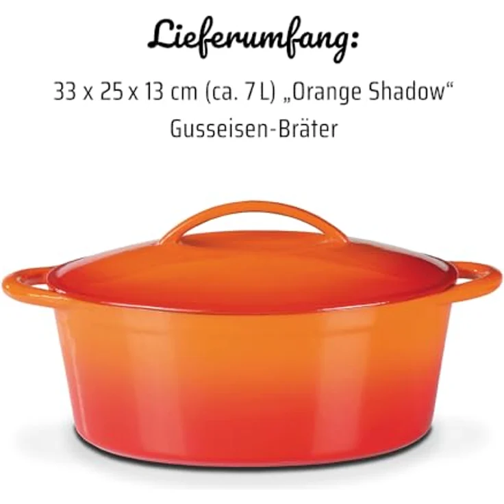 GSW 716420 GUSSEISEN Bräter 33x25cm O:S: – Bild 8