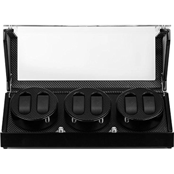 CA3PM Uhrenbeweger für 6 Uhren Karbon Optik Schwarz – Bild 3