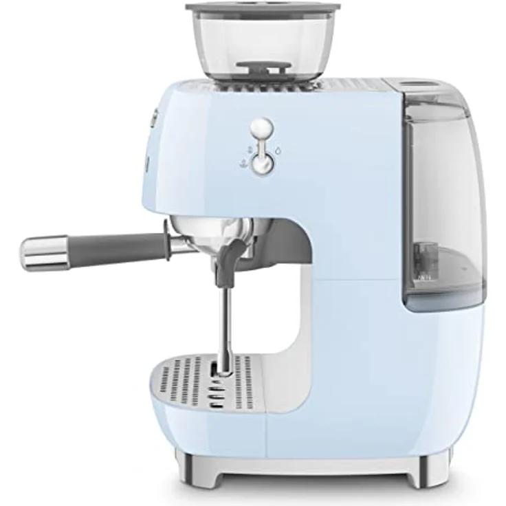 Smeg EGF03PBEU Espressomaschine, Kaffeevollautomat 50s Style, Pastellblau – Bild 2