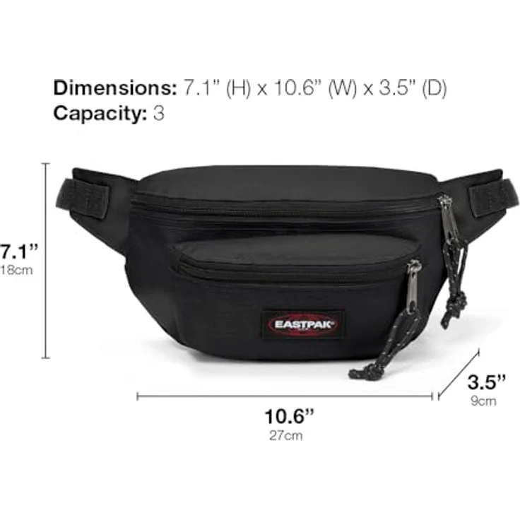 Eastpak Authentic Collection Doggy Bag, Gürteltasche 27 cm, grau, 100% Polyester – Bild 6