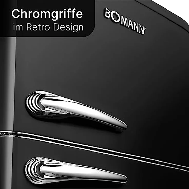 Bomann DTR 353 Kühl-Gefrierkombination, freistehend, schwarz, Breite 55 cm, Energieklasse E - Preisvergleich – Bild 3