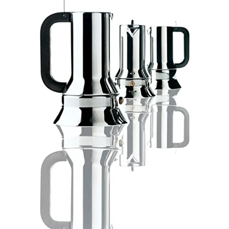 Alessi 9090/6 Espressokocher 6 Tassen für Induktion, Edelstahl – Bild 4