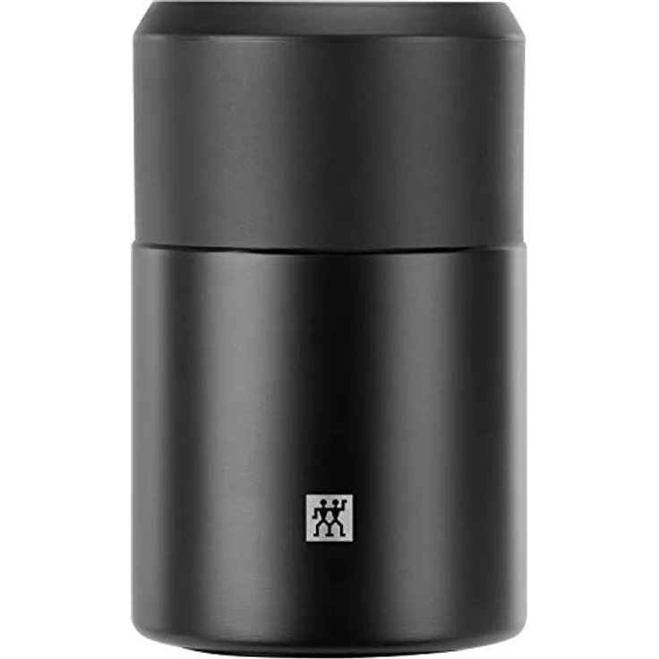 ZWILLING Thermo Speisebehälter, Integrierte Schüssel, Doppelwandisolierung, Inklusive Löffel, 700 ml, Höhe: 17 cm, Schwarz, Small - Preisvergleich – Bild 1