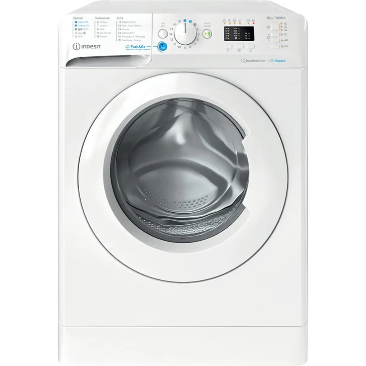Indesit BWA 101496X WV IT Waschmaschine Frontlader, 10 kg, 1351 RPM, energieeffizient, weiß