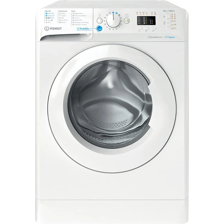 Indesit BWA 101496X WV IT Waschmaschine Frontlader, 10 kg, 1351 RPM, energieeffizient, weiß