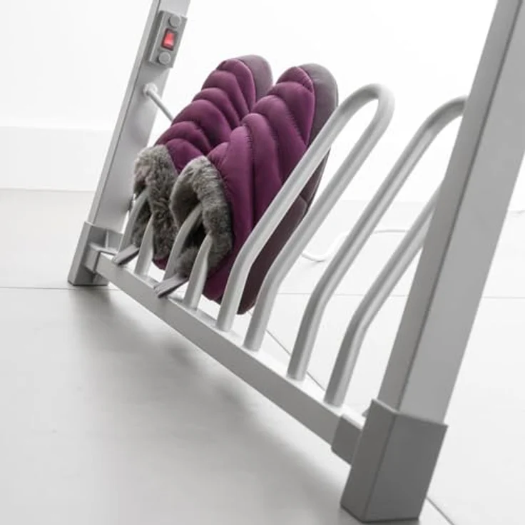 InnovaGoods Compak Zusammenklappbarer Elektrischer Wäscheständer 300W Grau (30 Stangen) – Bild 5