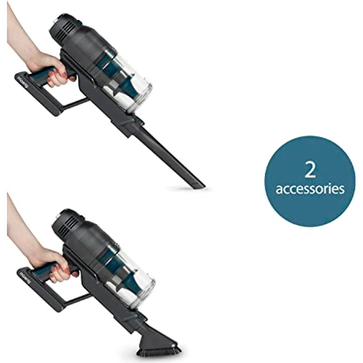 H.Koenig PowerFlex+ 2-in-1 Akku-Staubsauger UPX26, Beutellos, Autonom bis zu 40 Min., 220 W, Leicht, Ergonomisch, 3 Leistungsstufen, Silber – Bild 5