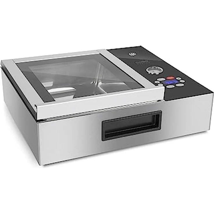 Caso VacuChef Slim-Line - Kammervakuumierer aus Edelstahl, Ultra flaches Design, starke Vakuumpumpe 72 Liter-Minute, inkl. 30 Profi Folienbeutel – Bild 2