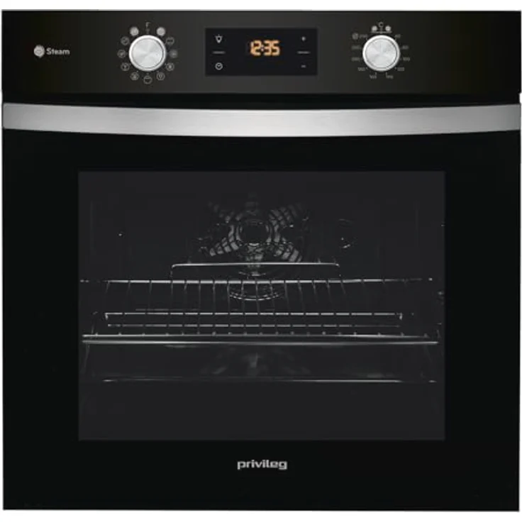 Privileg PBWK3 JH8S BLG Einbau-Backofen mit Hydrolyse und Dampffunktionen, 71 l, CLICK und CLEAN, Multi-Level-Kochen, Pizzafunktion, Freasy Cook – Bild 1