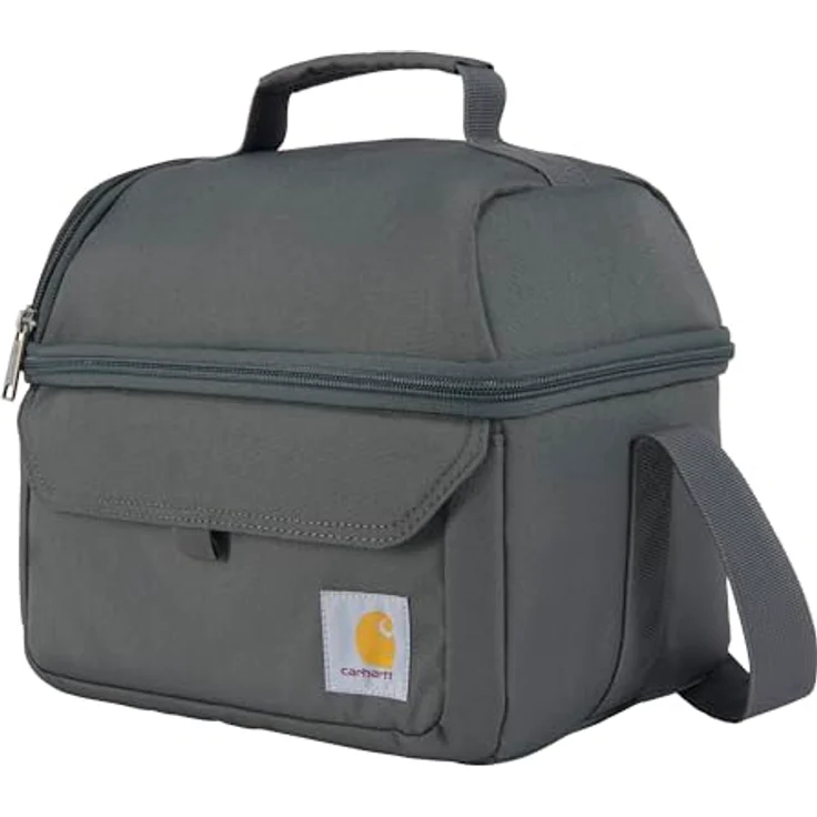 Carhartt Lunchbox, große isolierte Lunchtasche mit 12 Dosen, 2 Fächern, langlebig, in Kies – Bild 1