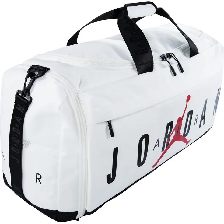 Jordan Sporttasche JAM VELOCITY DUFFLE, geräumige Reise- und Sporttasche mit Schuhablage, Schwarz