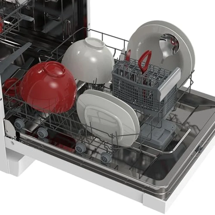 Sharp QW-NA3YF42AW-DE Stand-Geschirrspüler, 14 Maßgedecke, Energieeffizienzklasse A, weiß – Bild 7