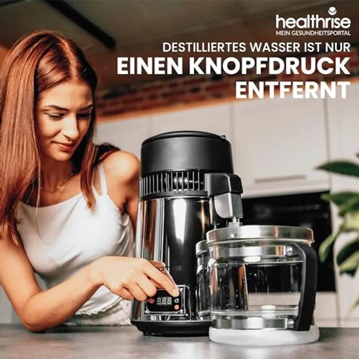 Health Rise Wasserdestilliergerät | Vollautomatisch, Sicher und Zuverlässig | für Zuhause, Zahnklinik, und Labor | 2 Jahre Garantie – Bild 3