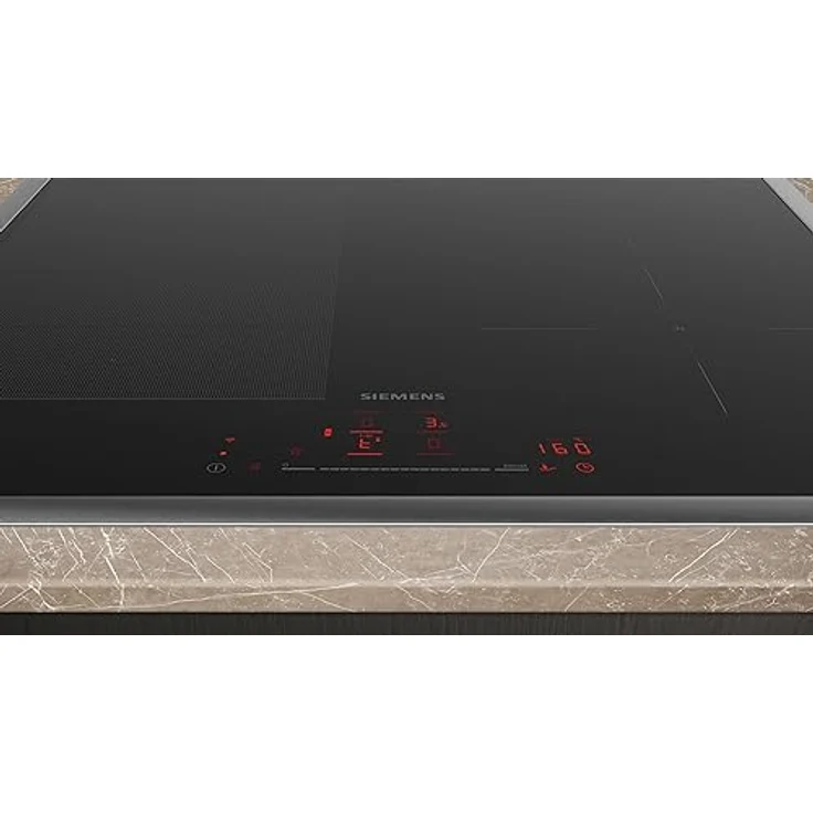 Siemens EX645HEC1E, iQ700, Smartes Induktionskochfeld, 60 cm, Schwarz, Mit Rahmen aufliegend, varioInduktion, TouchSlider, Bratensensor Pro - Braten ohne Anbrenngefahr – Bild 2