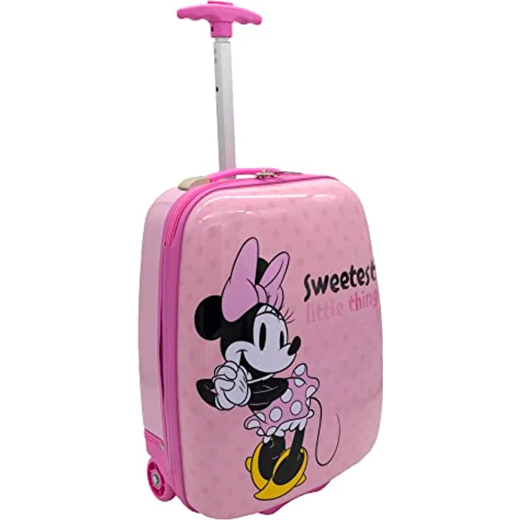 Undercover Kinder Hartschalen Trolley Handgepäck, 2 Rollen, 20 x 44 x 33 cm - 23 l, Motiv: Minnie Mouse – Bild 2