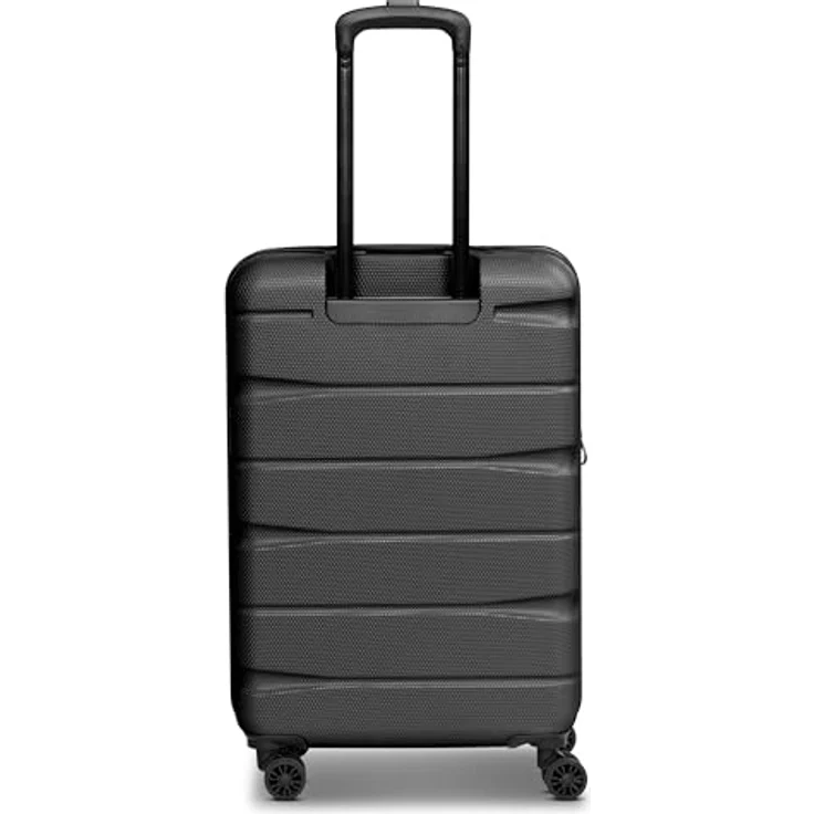 Franky Munich 4.0 Koffer groß | Hartschalen Trolley ausgestattet mit 4 Rollen, arretierbarer Griff, Dehnfalte, Kreuzpackgurt und TSA-Zahlenschloss | 44.5 cm x 28 cm x 66 cm – Bild 5