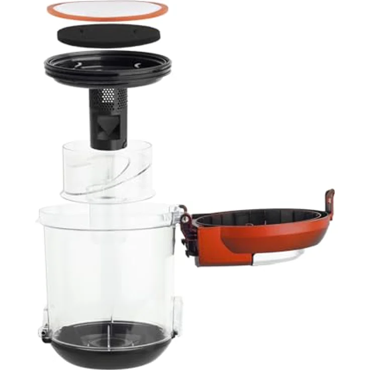 H.Koenig STC58, Handstaubsauger, 850 W, 2.5 l, rot, HEPA-12-Filter, hohe Energieeffizienz – Bild 4