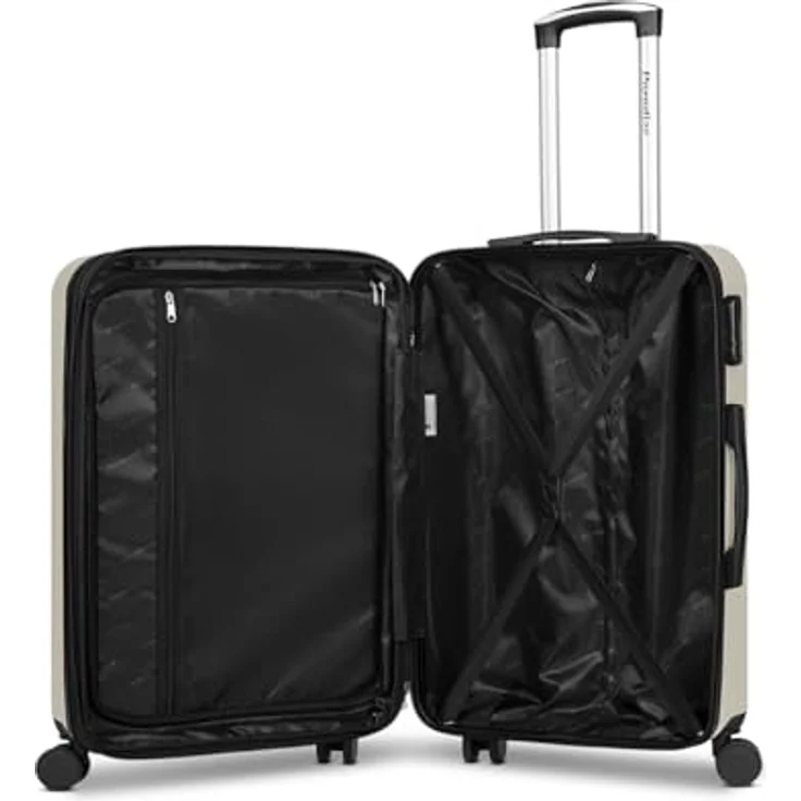 Check in Paradise 2.0 Koffer, mittelgroßer Trolley (44,5 x 27 x 68 cm) aus stoßfestem ABS, erweiterbar mit Teleskopgriff, 74 Liter Volumen, für Damen und Herren – Bild 5