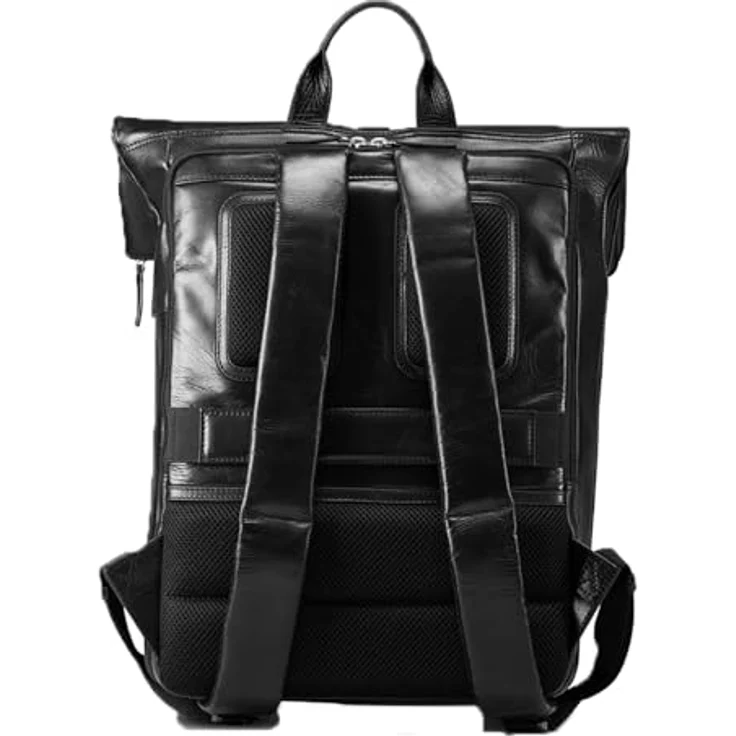 Jost Skagen Business-Rucksack, 44 cm aus 100% Leder mit Laptopfach, schwarz – Bild 3