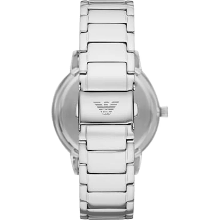 Emporio Armani Herrenuhr 3-Zeiger-Werk Datum Edelstahl, AR11575, grünes Zifferblatt – Bild 3