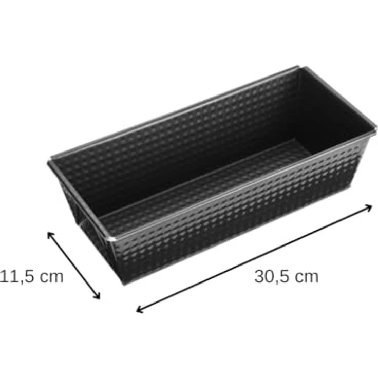 Zenker Kastenform, Königskuchenform mit Antihaftbeschichtung, hochwertige Backform in schwarz (Kuchenform: ca.305x115x70 mm), Menge: 1 Stück – Bild 4