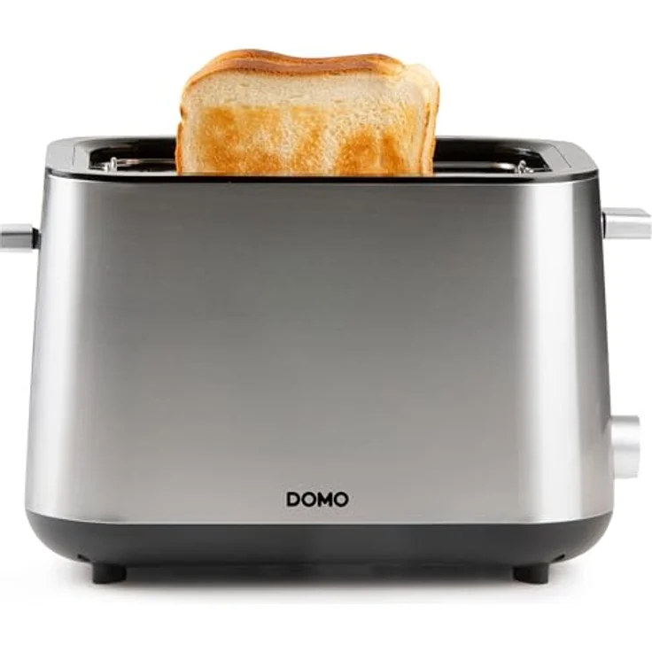 DOMO DO966T Toaster - für 2 Toasts - mit eingebautem Brötchenaufsatz - Edelstahl - 900 W – Bild 2