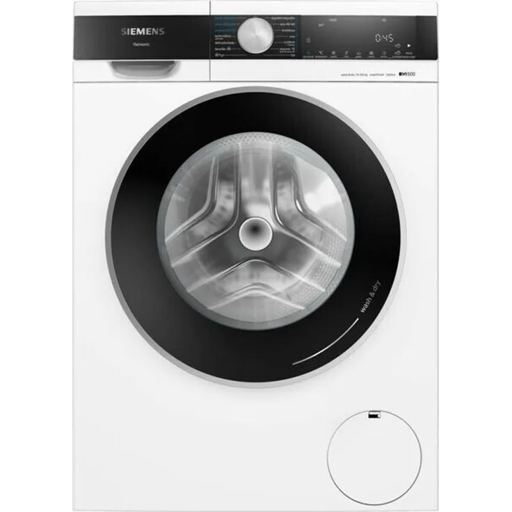 Siemens iQ500 WN44G2A0ES, Frontlader Waschtrockner mit 10,5 kg Wasch- und 6 kg Trocknungskapazität, Energieeffizienz A, weiß, freistehend