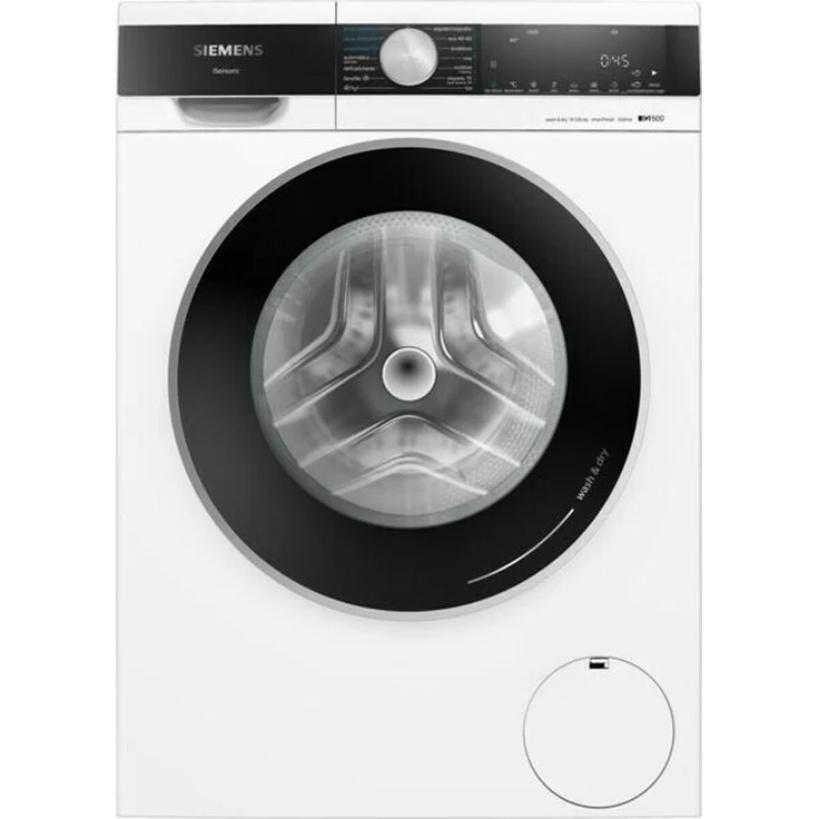 Siemens iQ500 WN44G2A0ES, Frontlader Waschtrockner mit 10,5 kg Wasch- und 6 kg Trocknungskapazität, Energieeffizienz A, weiß, freistehend
