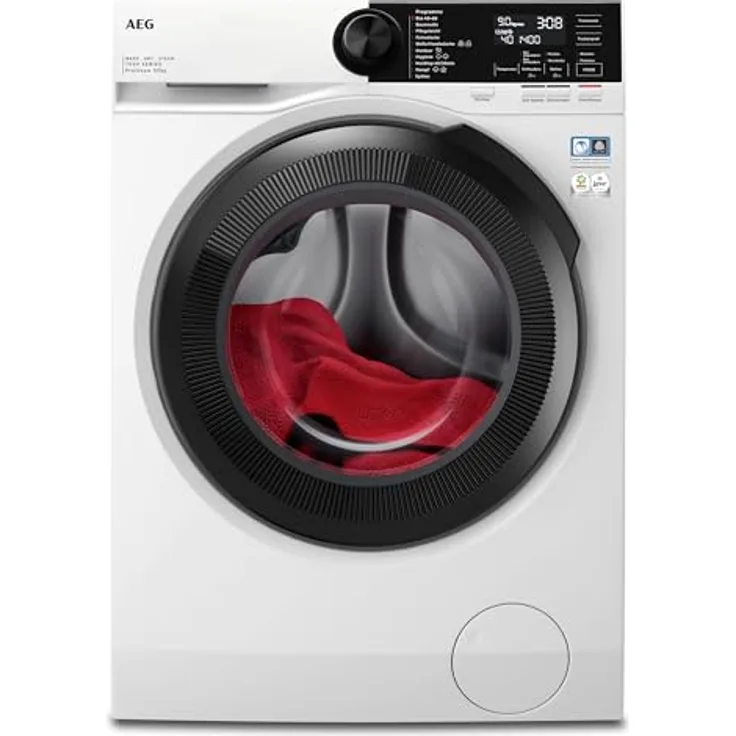 AEG Waschtrockner Serie 7000 ProSteam, 9 kg/5 kg, Dunkelgrau, EEKL D/A, NonStop 1kg-in-1h, Mengenautomatik, 1600 U/min, LWR7G65690
