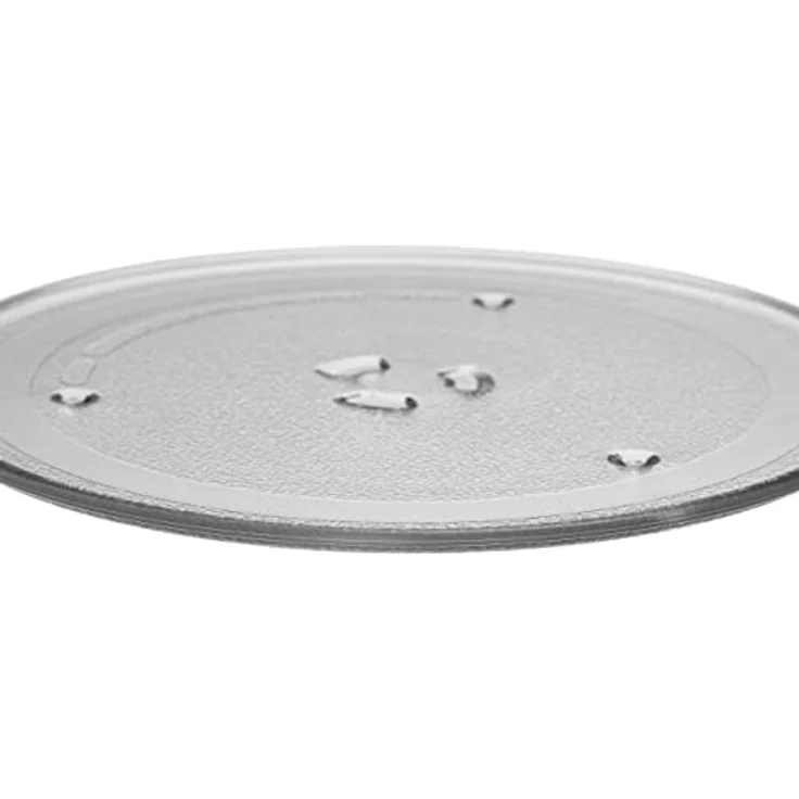 VHBW Mikrowellen-Teller, kompatibel mit LG MS23NECBW, Drehteller mit Y-Aufnahme, 28,8 cm, Glas, Transparent – Bild 2