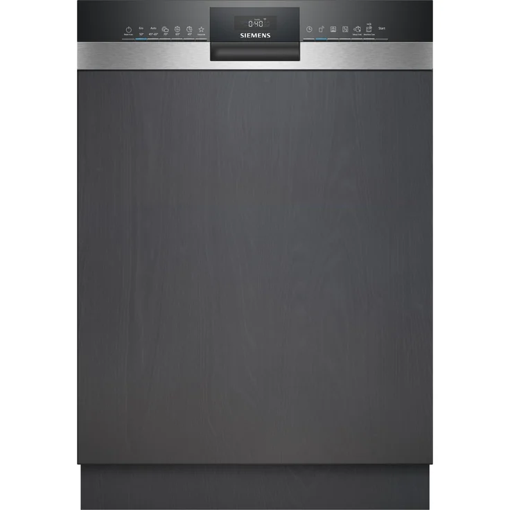 Siemens SN53HS03TE, 60cm integrierter Geschirrspüler mit Edelstahl-Oberfläche, 13 Maßgedecken, energieeffizient (Klasse C), Home Connect-fähig, 6 Programme, 46 dB Geräuschpegel – Bild 1