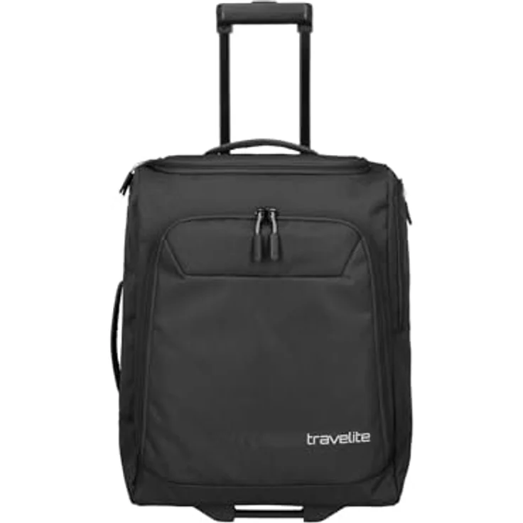 Travelite Trolley Reisetasche mit Rollen klein, Kick Off, 55 cm, 44 Liter, Schwarz – Bild 2