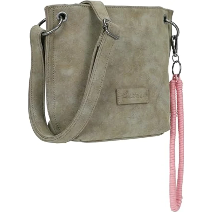 Fritzi aus Preußen Fritzi03N Vintage Umhängetasche, 22.5 cm x 8.5 cm x 20.5 cm, 100% Polyurethan, braun – Bild 4