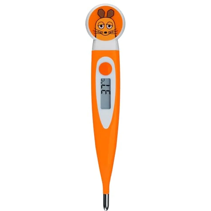 Die Maus Digitale Fieberthermometer für Kinder, flexibles Design mit 10 Sekunden Messzeit, wasserdicht und Fieberalarm – Bild 2