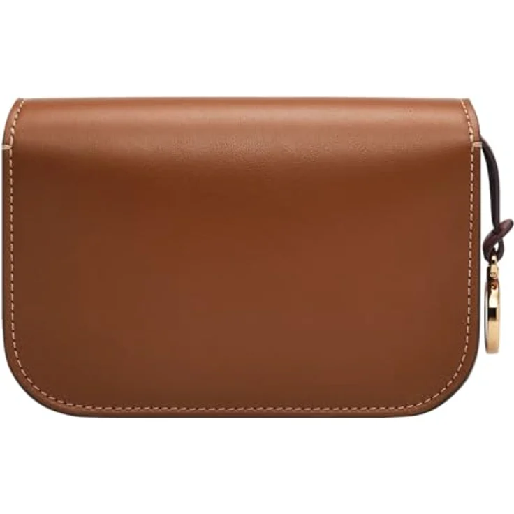 Fossil Lennox Flap Crossbody Umhängetasche S, braun, Leder mit verstellbarem Schulterriemen und zahlreichen Fächern – Bild 3