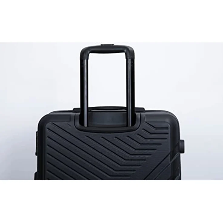 Travelhouse Bali 3tlg. Kofferset ABS Hartschalen Koffer M-L-XL Gel-Griffe 4 Rollen TSA Schloss Standfüße Trolley Rollkoffer Reisekoffer schwarz – Bild 5