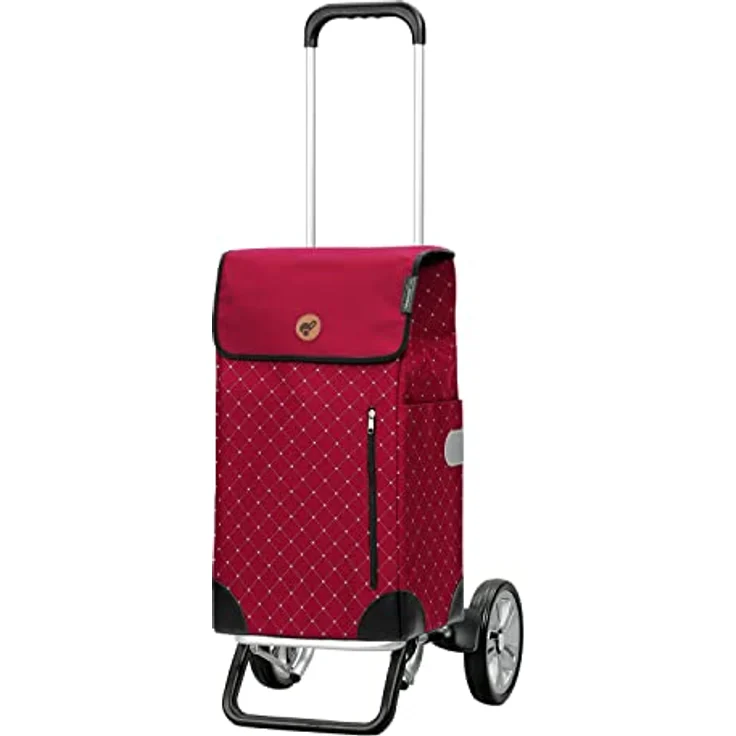 ANDERSEN Einkaufstrolley - Alu Star Shopper Sofia rot 43 L einkaufen, groß, Hackenporsche, Aluminium, höhenverstellbar, Räder abnehmbar – Bild 1