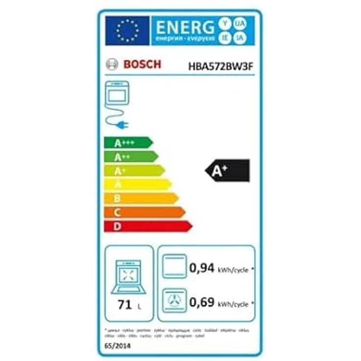 Bosch HBA572BW3F, Serie 4, Einbau-Backofen in Weiß, 3D-Heißluft, Pyrolyse-Reinigung, AutoPilot10 mit 10 Programmen, 2200 Watt Heizleistung – Bild 2