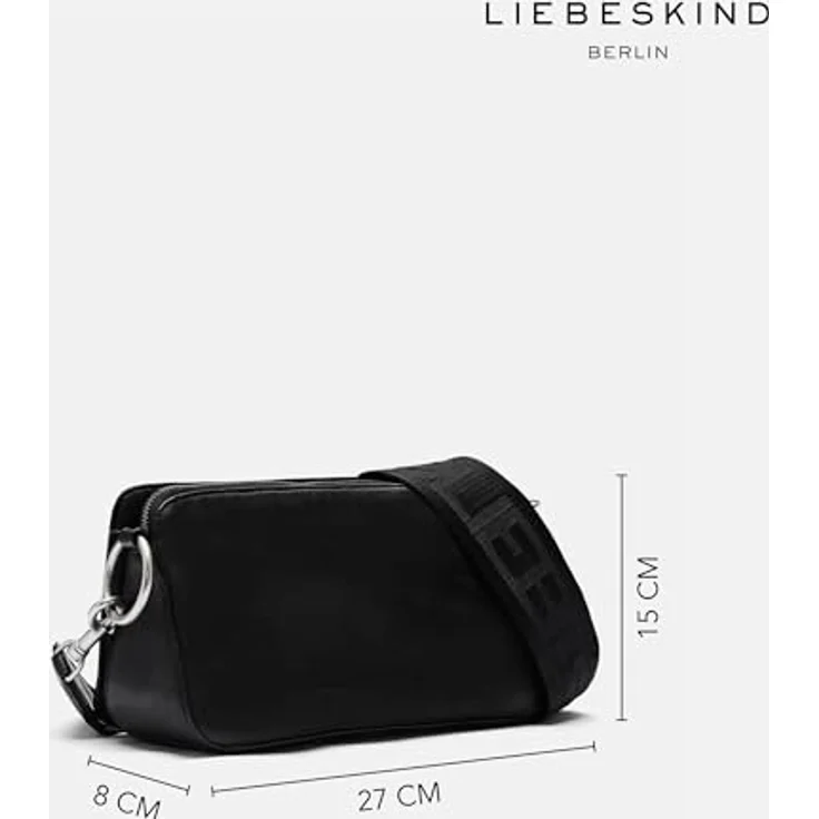 Liebeskind Berlin Umhängetasche Clarice Crossbody Bag, aus echtem Schafsleder, Sandcastle (beige), mit verstellbarem Schulterriemen – Bild 3