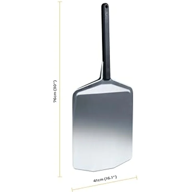 Ooni Pizzaschaufel 40 cm, Pizzaschieber aus superglattem Aluminium mit langem, hitzebeständigem Nylongriff, geeignet für Ooni Koda 16 und Ooni Kaur 16 – Bild 2