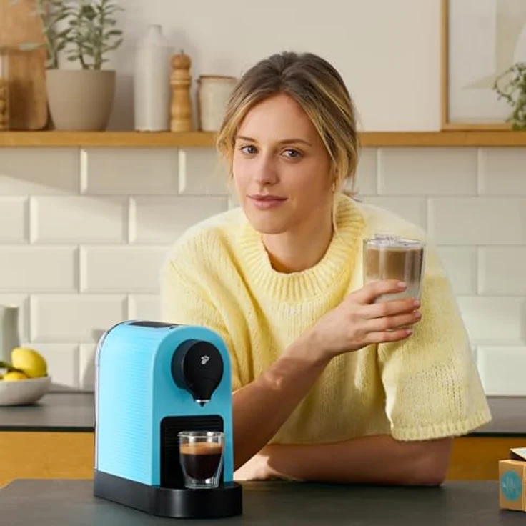 Tchibo Cafissimo „Pure plus“ Kapselmaschine, für Caffè Crema, Espresso und Kaffee, 0,8 l, 1250 Watt, Limited Edition Tropical Breeze – Bild 5