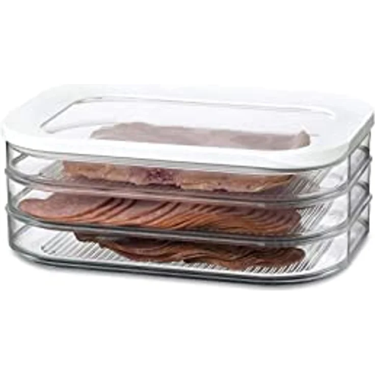 Mepal Vorratsdosen Frühstücks-Set Stora Weiß – Knäckebrotdose mit Kühlschrankdose – 3 separate Aufbewahrungsbehälter – Bild 3