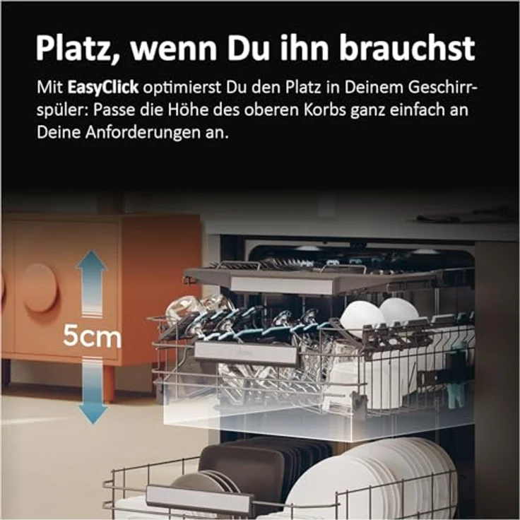 Haier XH4C4F1S, teilintegrierter Geschirrspüler mit 14 Maßgedecken, 5 Programmen, automatischer Türöffnung und Besteckschublade – Bild 6