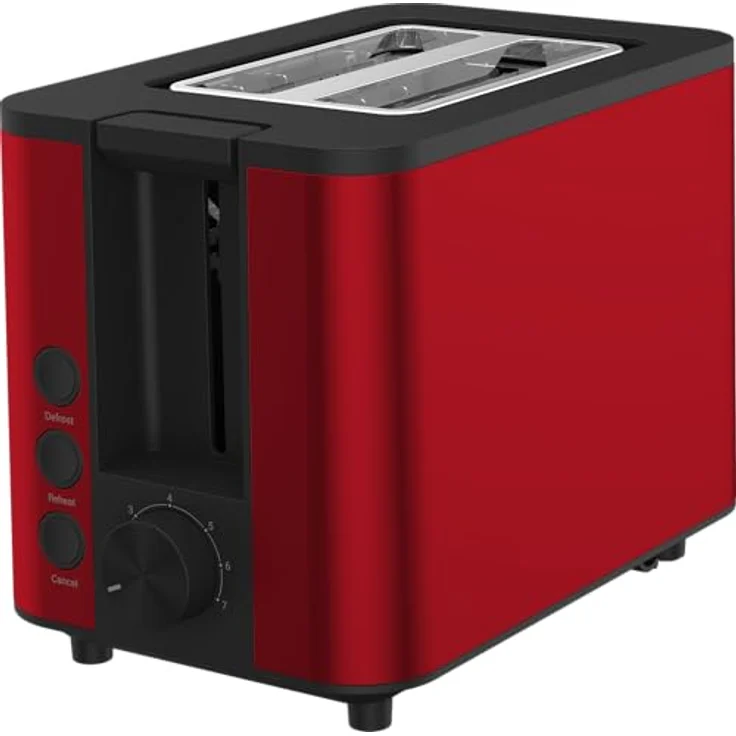 GRUNDIG TA 8340 Toaster, 950 Watt Leistung, Automatische Pop-Up-Funktion & Brotzentrierung, variable Bräunungsgradeinstellung, 2 Röstfächer, Rot – Bild 5