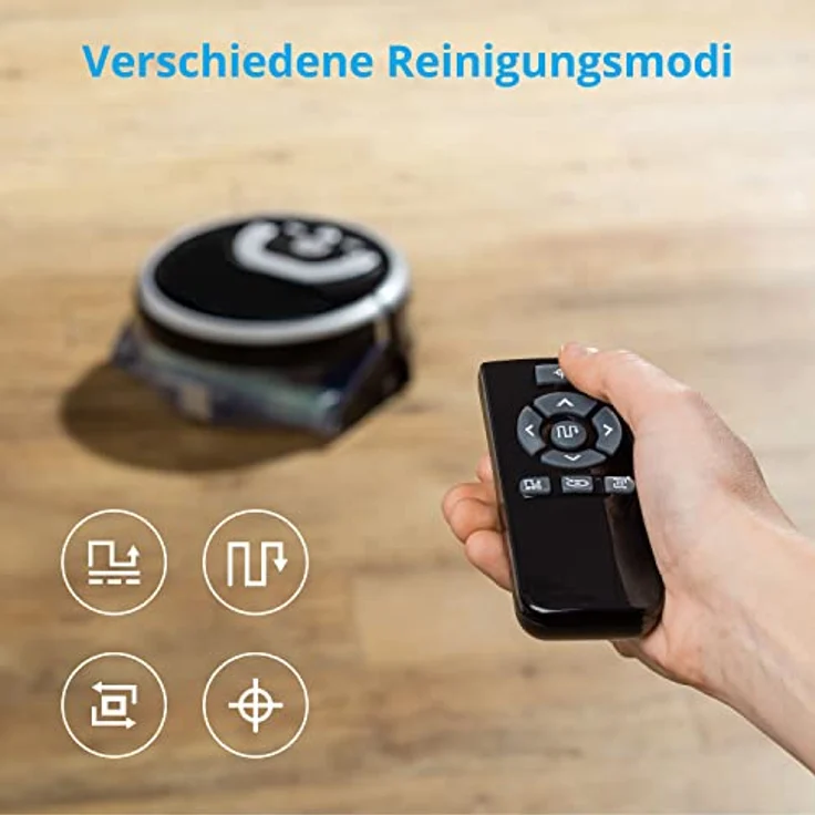 MEDION Wischroboter mit Wassertank P10W (Modell 2021, intelligente Navigation, Bodenreiniger mit Walze für Holzboden Hartboden Parkett, getrennter Schmutzwassertank/Frischwassertank) – Bild 5