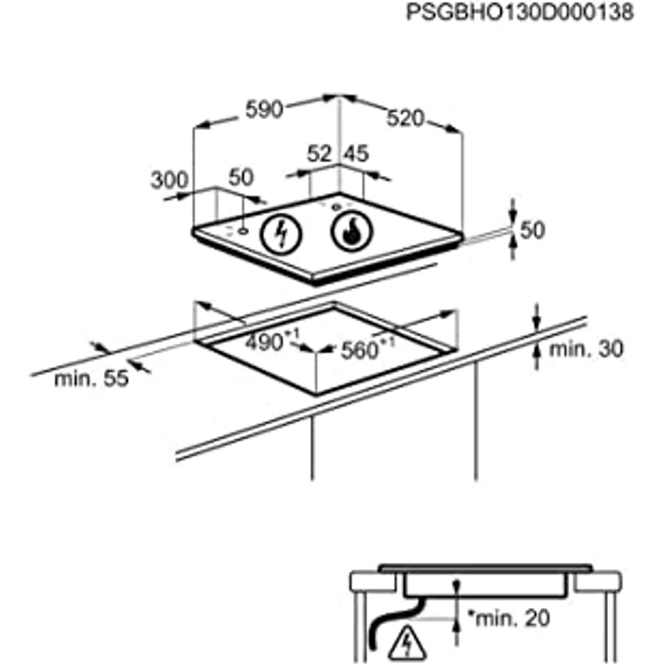 Samsung NZ64M3NM1BBUR, Kochfeld, Einbaugerät, Autark ja, Betriebsart elektrisch, Anzahl Kochstellen 4 – Bild 4