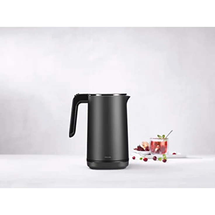 Zwilling Enfinigy Pro Wasserkocher, 1850 Watt, mit Temperatureinstellung, 1,5 l, Abschaltautomatik, Trockengehschutz, Überhitzungsschutz, Edelstahl, Schwarz  – Bild 4