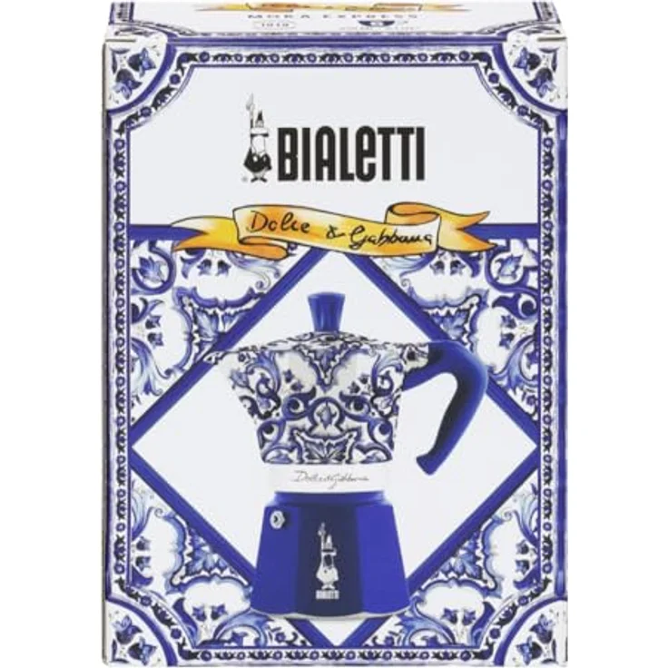 BIALETTI MOKA D&G BLU MEDIT, Espressokocher aus Aluminium für 6 Tassen, blau – Bild 2